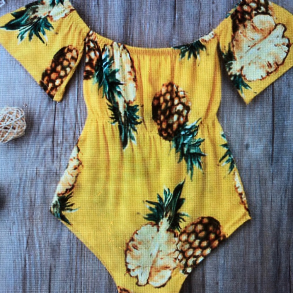 Cute And Trendy pineapple Romper onesie